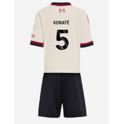 Liverpool Ibrahima Konate #5 Auswärtstrikot Kinder 2025-26 Kurzarm (+ kurze hosen)