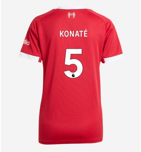 Liverpool Ibrahima Konate #5 Heimtrikot Frauen 2025-26 Kurzarm Liverpool Ibrahima Konate #5 Heimtrikot Frauen 2025-26 Kurzarm