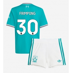 Liverpool Jeremie Frimpong #30 3rd trikot Kinder 2025-26 Kurzarm (+ kurze hosen)