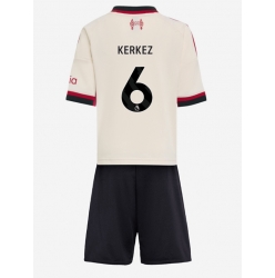 Liverpool Milos Kerkez #6 Auswärtstrikot Kinder 2025-26 Kurzarm (+ kurze hosen)