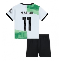 Liverpool Mohamed Salah #11 Auswärtstrikot Kinder 2023-24 Kurzarm (+ kurze hosen)