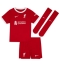 Liverpool Mohamed Salah #11 Heimtrikot Kinder 2023-24 Kurzarm (+ kurze hosen)