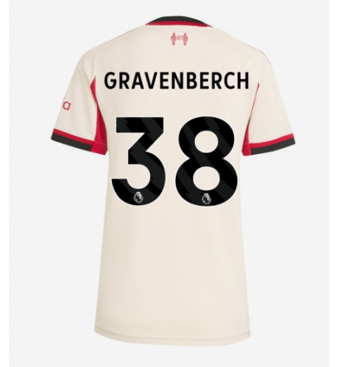 Liverpool Ryan Gravenberch #38 Auswärtstrikot Frauen 2025-26 Kurzarm Liverpool Ryan Gravenberch #38 Auswärtstrikot Frauen 2025-26 Kurzarm
