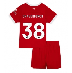 Liverpool Ryan Gravenberch #38 Heimtrikot Kinder 2023-24 Kurzarm (+ kurze hosen)