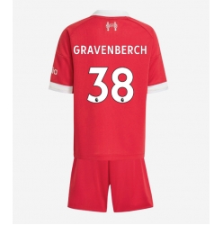 Liverpool Ryan Gravenberch #38 Heimtrikot Kinder 2025-26 Kurzarm (+ kurze hosen)