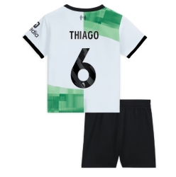 Liverpool Thiago Alcantara #6 Auswärtstrikot Kinder 2023-24 Kurzarm (+ kurze hosen)