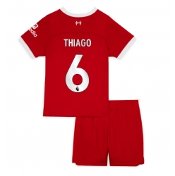 Liverpool Thiago Alcantara #6 Heimtrikot Kinder 2023-24 Kurzarm (+ kurze hosen)