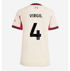 Liverpool Virgil van Dijk #4 Auswärtstrikot Frauen 2025-26 Kurzarm