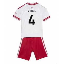 Liverpool Virgil van Dijk #4 Auswärtstrikot Kinder 2026-27 Kurzarm (+ kurze hosen)