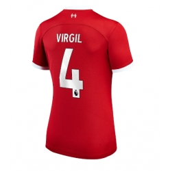 Liverpool Virgil van Dijk #4 Heimtrikot Frauen 2023-24 Kurzarm