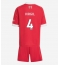 Liverpool Virgil van Dijk #4 Heimtrikot Kinder 2025-26 Kurzarm (+ kurze hosen)