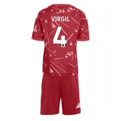 Liverpool Virgil van Dijk #4 Heimtrikot Kinder 2026-27 Kurzarm (+ kurze hosen)