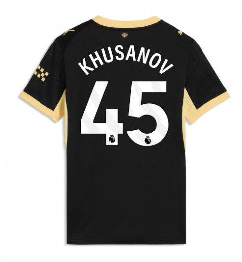 Manchester City Abdukodir Khusanov #45 Auswärtstrikot Frauen 2026-27 Kurzarm Manchester City Abdukodir Khusanov #45 Auswärtstrikot Frauen 2026-27 Kurzarm