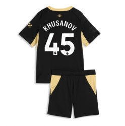 Manchester City Abdukodir Khusanov #45 Auswärtstrikot Kinder 2026-27 Kurzarm (+ kurze hosen)