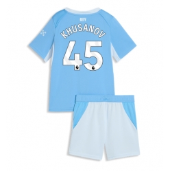 Manchester City Abdukodir Khusanov #45 Heimtrikot Kinder 2026-27 Kurzarm (+ kurze hosen)