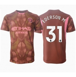 Manchester City Ederson Moraes #31 Torwart Heimtrikot 2024-25 Kurzarm