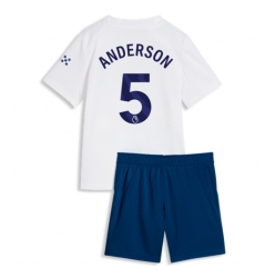 Manchester City Elliot Anderson #5 3rd trikot Kinder 2026-27 Kurzarm (+ kurze hosen)