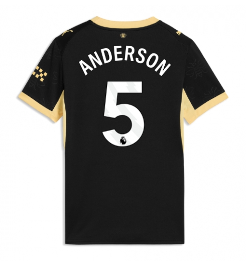 Manchester City Elliot Anderson #5 Auswärtstrikot Frauen 2026-27 Kurzarm Manchester City Elliot Anderson #5 Auswärtstrikot Frauen 2026-27 Kurzarm