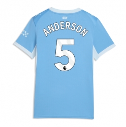 Manchester City Elliot Anderson #5 Heimtrikot Frauen 2026-27 Kurzarm