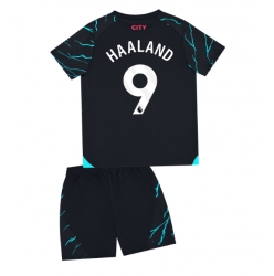 Manchester City Erling Haaland #9 3rd trikot Kinder 2023-24 Kurzarm (+ kurze hosen)