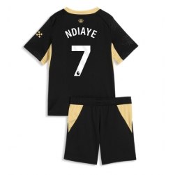 Manchester City Iliman Ndiaye #7 Auswärtstrikot Kinder 2026-27 Kurzarm (+ kurze hosen)