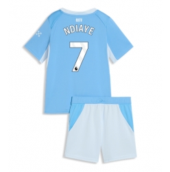 Manchester City Iliman Ndiaye #7 Heimtrikot Kinder 2026-27 Kurzarm (+ kurze hosen)