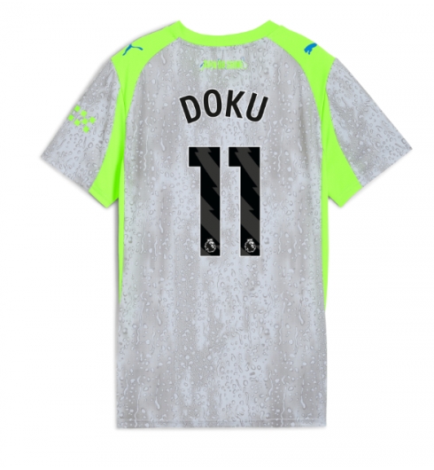 Manchester City Jeremy Doku #11 3rd trikot Frauen 2025-26 Kurzarm Manchester City Jeremy Doku #11 3rd trikot Frauen 2025-26 Kurzarm