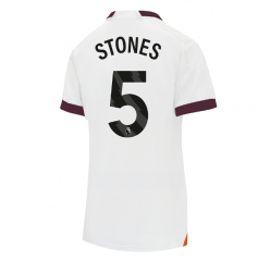 Manchester City John Stones #5 Auswärtstrikot Frauen 2023-24 Kurzarm