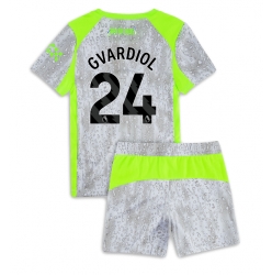 Manchester City Josko Gvardiol #24 3rd trikot Kinder 2025-26 Kurzarm (+ kurze hosen)