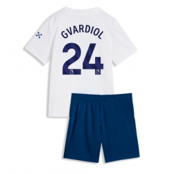 Manchester City Josko Gvardiol #24 3rd trikot Kinder 2026-27 Kurzarm (+ kurze hosen)