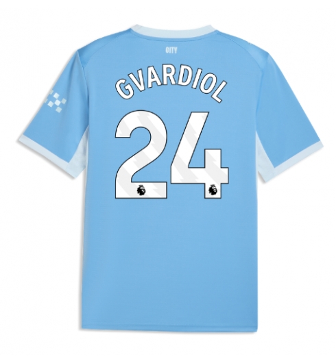 Manchester City Josko Gvardiol #24 Heimtrikot 2026-27 Kurzarm Manchester City Josko Gvardiol #24 Heimtrikot 2026-27 Kurzarm