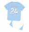 Manchester City Josko Gvardiol #24 Heimtrikot Kinder 2023-24 Kurzarm (+ kurze hosen)
