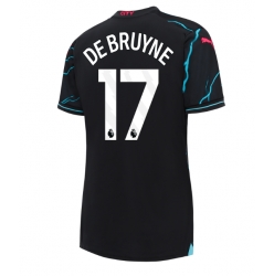 Manchester City Kevin De Bruyne #17 3rd trikot Frauen 2023-24 Kurzarm