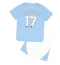Manchester City Kevin De Bruyne #17 Heimtrikot Kinder 2023-24 Kurzarm (+ kurze hosen)