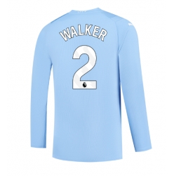 Manchester City Kyle Walker #2 Heimtrikot 2023-24 Langarm