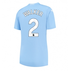 Manchester City Kyle Walker #2 Heimtrikot Frauen 2023-24 Kurzarm