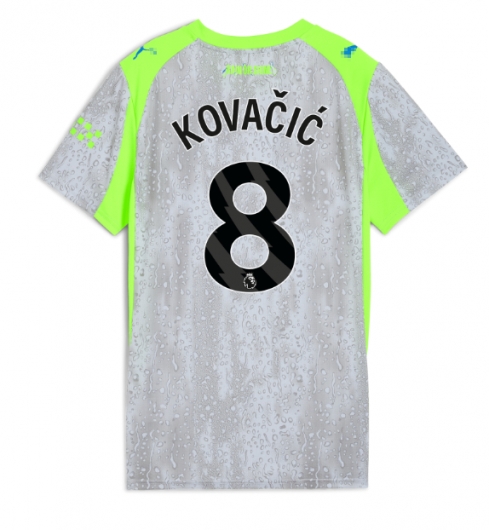 Manchester City Mateo Kovacic #8 3rd trikot Frauen 2025-26 Kurzarm Manchester City Mateo Kovacic #8 3rd trikot Frauen 2025-26 Kurzarm
