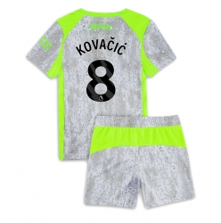 Manchester City Mateo Kovacic #8 3rd trikot Kinder 2025-26 Kurzarm (+ kurze hosen)