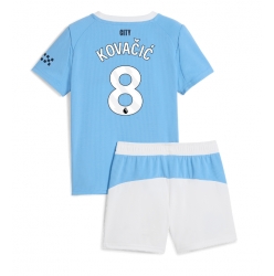 Manchester City Mateo Kovacic #8 Heimtrikot Kinder 2025-26 Kurzarm (+ kurze hosen)
