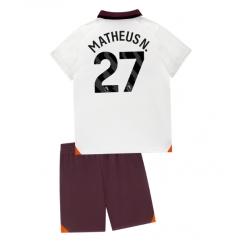 Manchester City Matheus Nunes #27 Auswärtstrikot Kinder 2023-24 Kurzarm (+ kurze hosen)