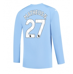 Manchester City Matheus Nunes #27 Heimtrikot 2023-24 Langarm