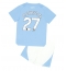 Manchester City Matheus Nunes #27 Heimtrikot Kinder 2023-24 Kurzarm (+ kurze hosen)