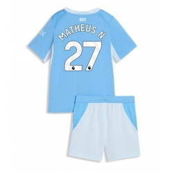 Manchester City Matheus Nunes #27 Heimtrikot Kinder 2026-27 Kurzarm (+ kurze hosen)