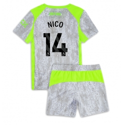 Manchester City Nico Gonzalez #14 3rd trikot Kinder 2025-26 Kurzarm (+ kurze hosen)