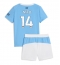 Manchester City Nico Gonzalez #14 Heimtrikot Kinder 2025-26 Kurzarm (+ kurze hosen)