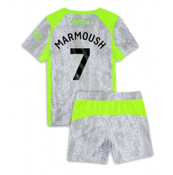 Manchester City Omar Marmoush #7 3rd trikot Kinder 2025-26 Kurzarm (+ kurze hosen)