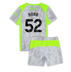 Manchester City Oscar Bobb #52 3rd trikot Kinder 2025-26 Kurzarm (+ kurze hosen)