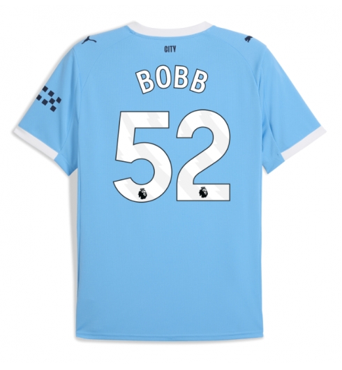 Manchester City Oscar Bobb #52 Heimtrikot 2025-26 Kurzarm Manchester City Oscar Bobb #52 Heimtrikot 2025-26 Kurzarm