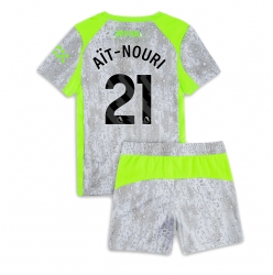 Manchester City Rayan Ait-Nouri #21 3rd trikot Kinder 2025-26 Kurzarm (+ kurze hosen)