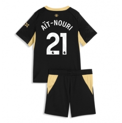 Manchester City Rayan Ait-Nouri #21 Auswärtstrikot Kinder 2026-27 Kurzarm (+ kurze hosen)